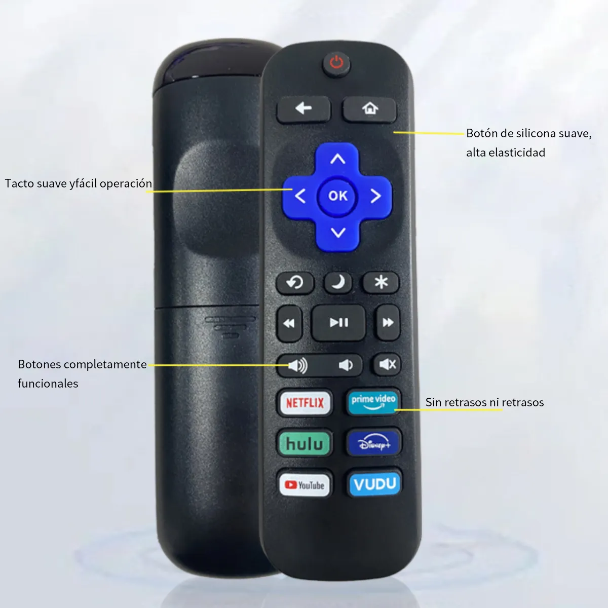 KINDA NICE - Control Remoto Universal Para Roku Tv Negro