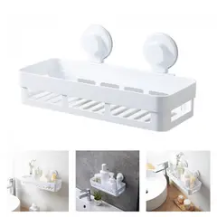 KINDA NICE - Estante De Baño Con Ventosas Sin Taladrar Color Blanco