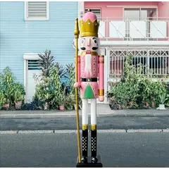 ARTIHOGAR - Cascanueces Gigante Soldado 150 Cm Madera Rosa