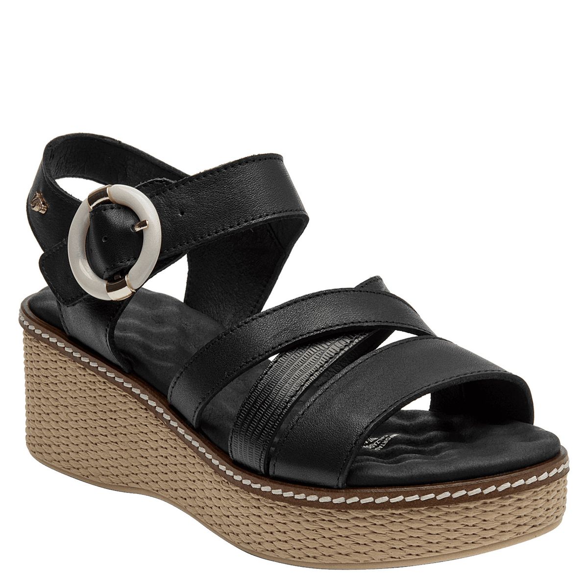 16 HRS - Sandalia Mujer Casual Negro 16 Hrs