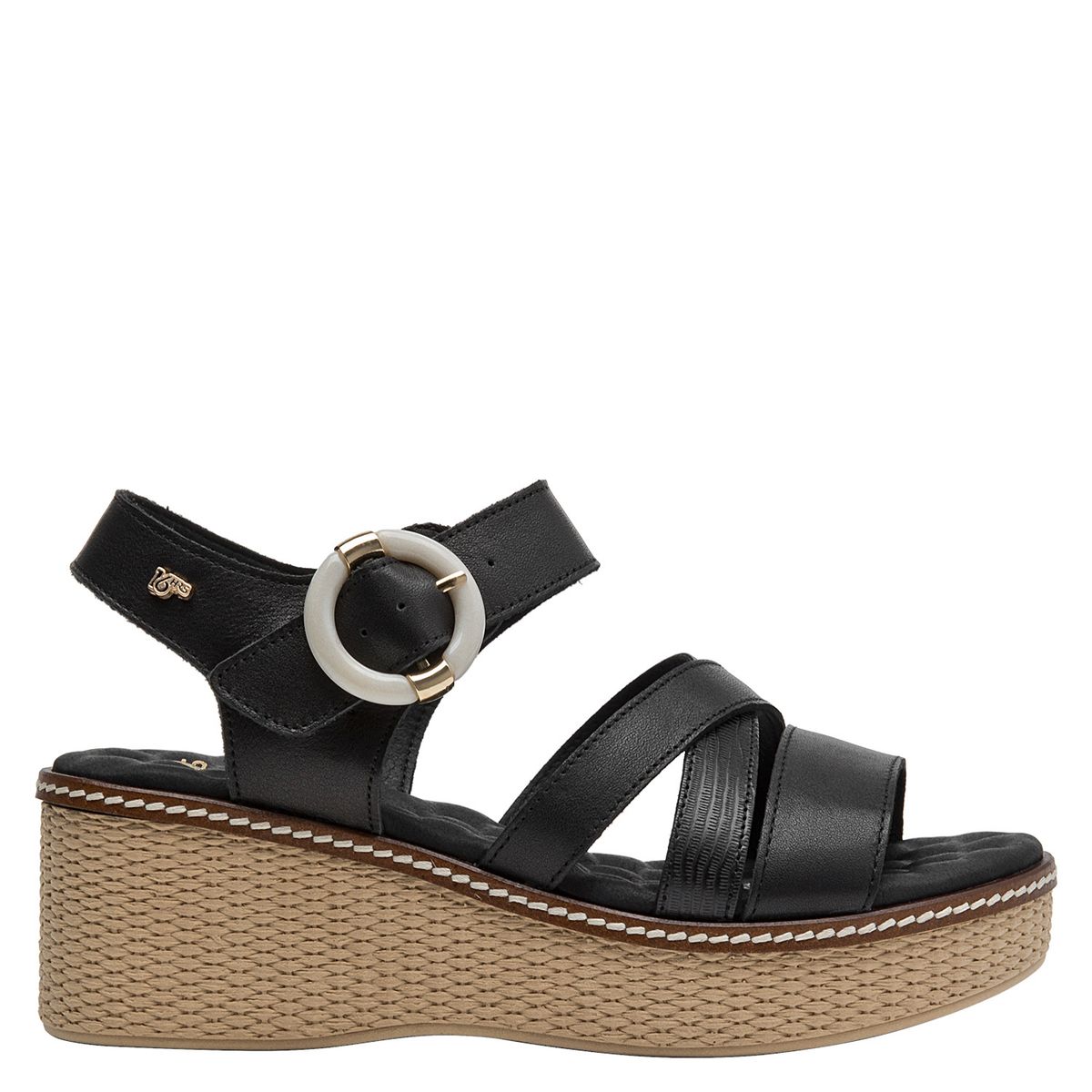16 HRS - Sandalia Mujer Casual Negro 16 Hrs