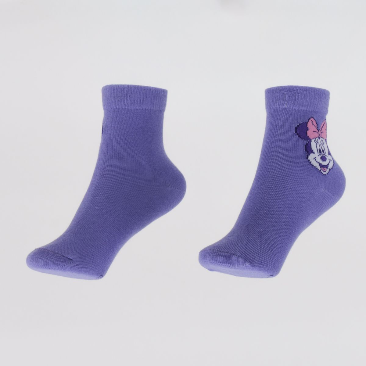 DISNEY - Tripack Calcetines Niña Rosado Full Print Minnie Disney