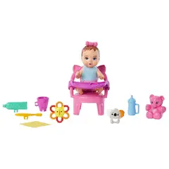 BARBIE - Muñeca Skipper Babysitters Inc Baby con primer diente