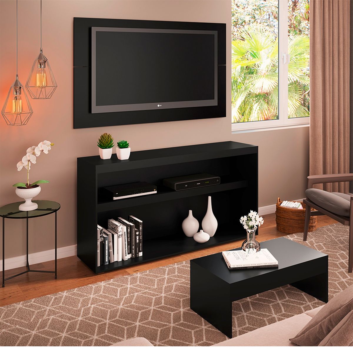 BE DESIGN - Combo Hogar Carvalle Negro Be Design