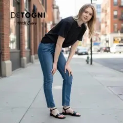 DETOGNI - Sandalia Mujer Negro Aurora