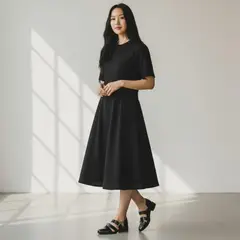 DETOGNI - Sandalia Mujer Negro Antonia