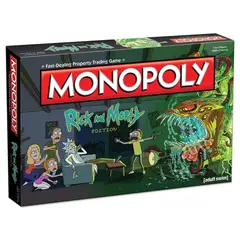 USAOPOLY - Juego de mesa Monopoly Rick and Morty con licencia oficial