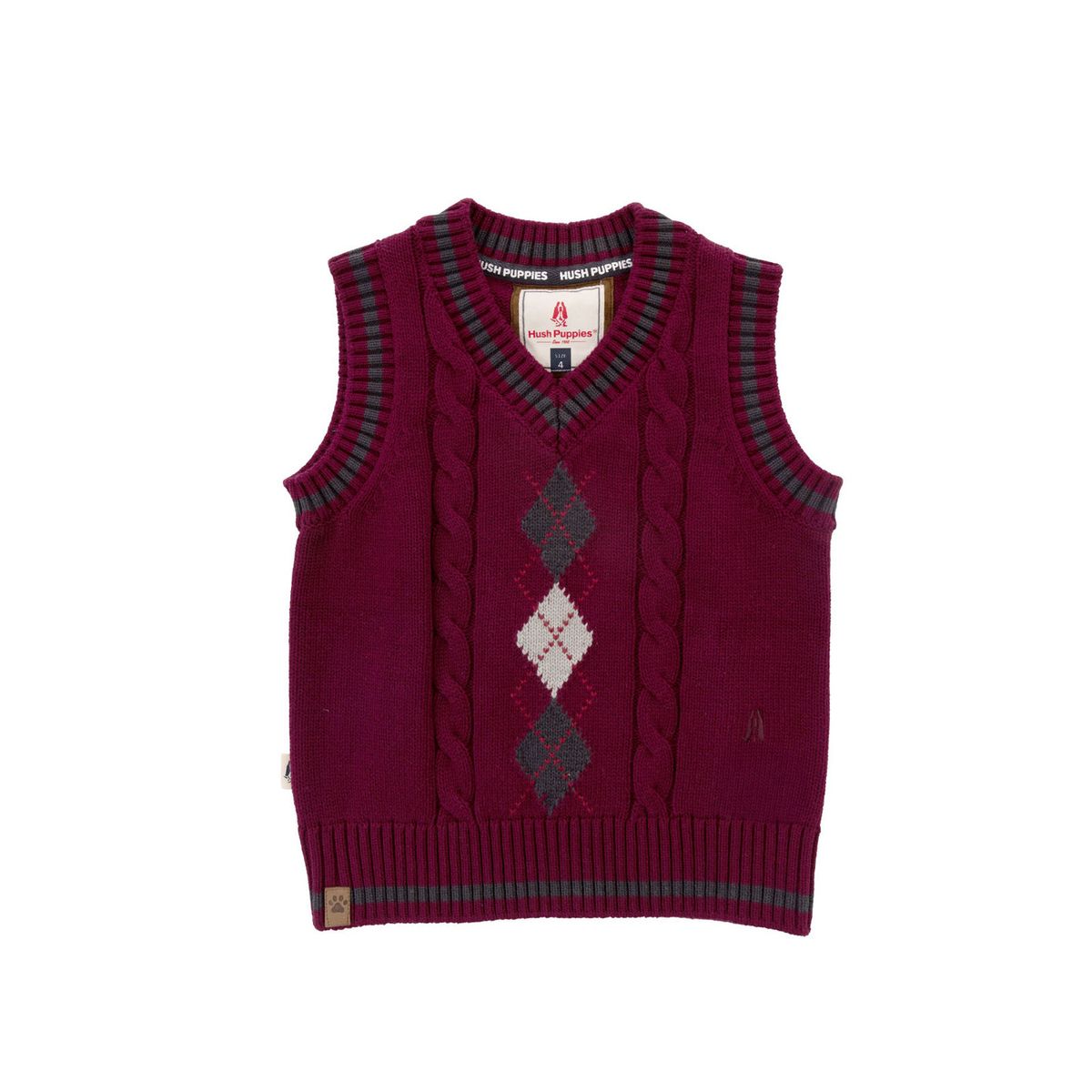 HUSH PUPPIES - Chaleco Niño Phillip Burdeo HUSH PUPPIES