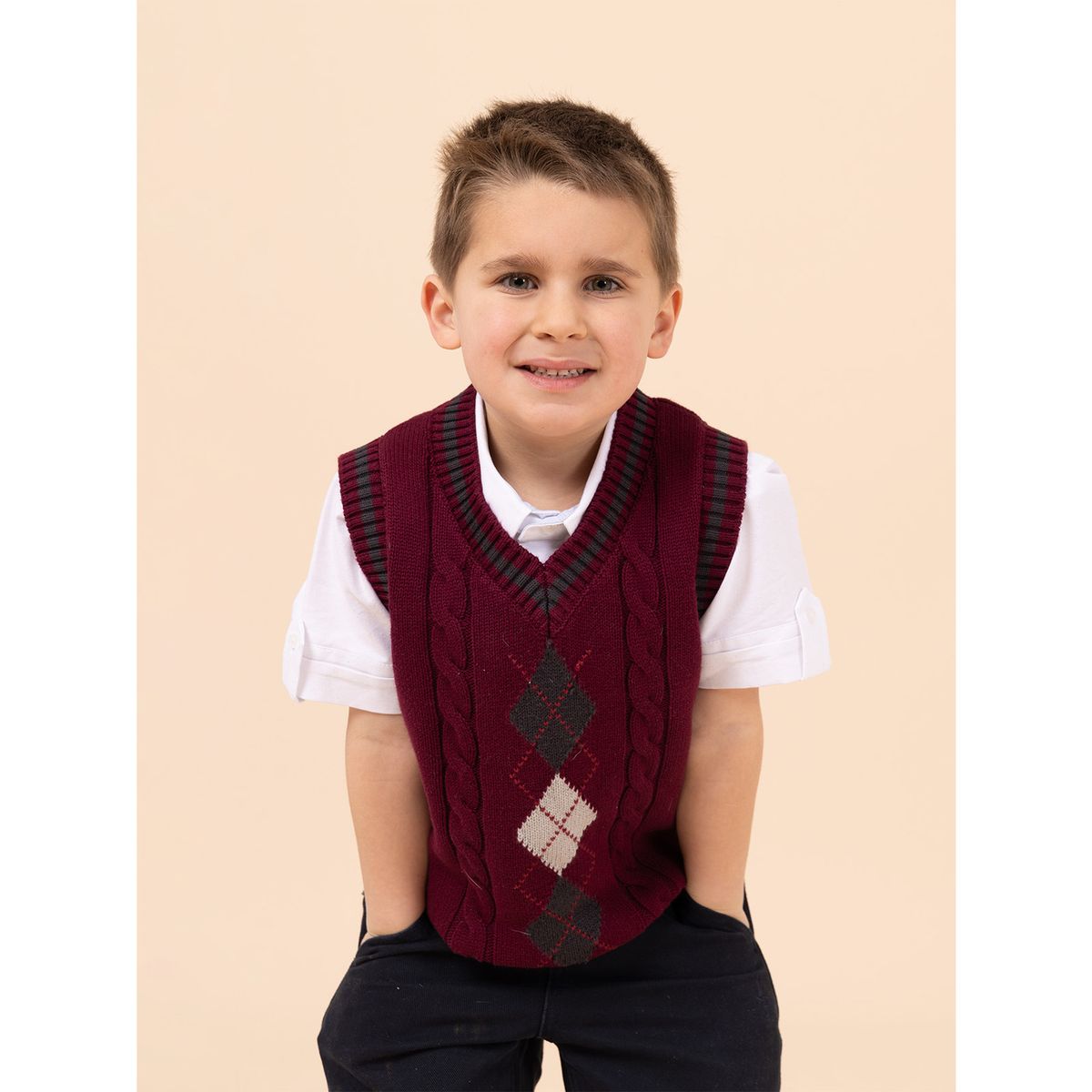 HUSH PUPPIES - Chaleco Niño Phillip Burdeo HUSH PUPPIES