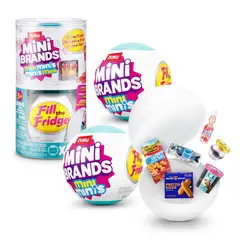 MINI BRANDS - Minijuguetes coleccionables de minimarcas que llenan la nevera