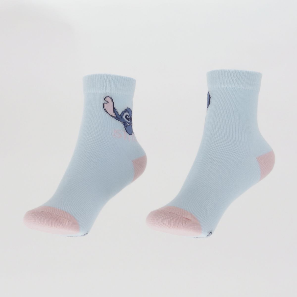 DISNEY - Tripack Calcetines Niña Rosado Print Lilo & Stitch Disney