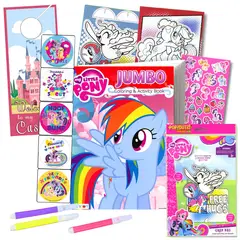 MY LITTLE PONY - Coloring Book w Take-N-Play Set 96pg
