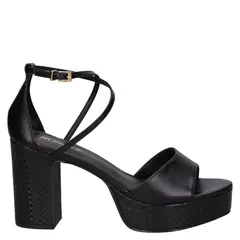 MINGO - Sandalia Mujer Casual Negro