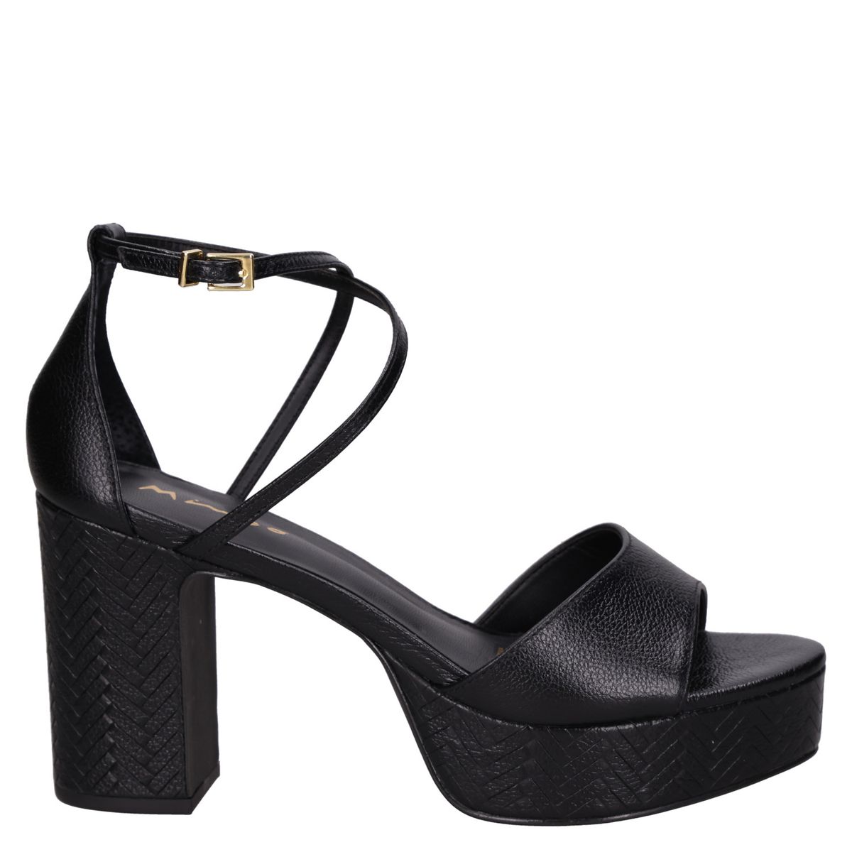 MINGO - Sandalia Mujer Casual Negro Mingo