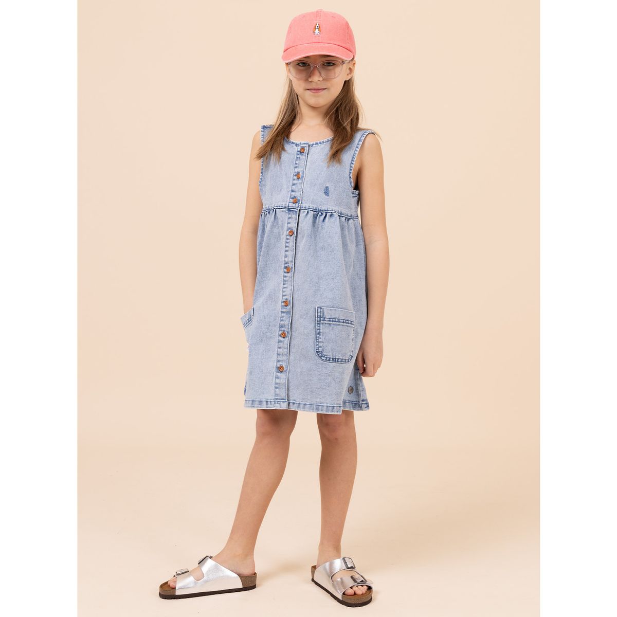 HUSH PUPPIES - Vestido Niña Capri Denim HUSH PUPPIES