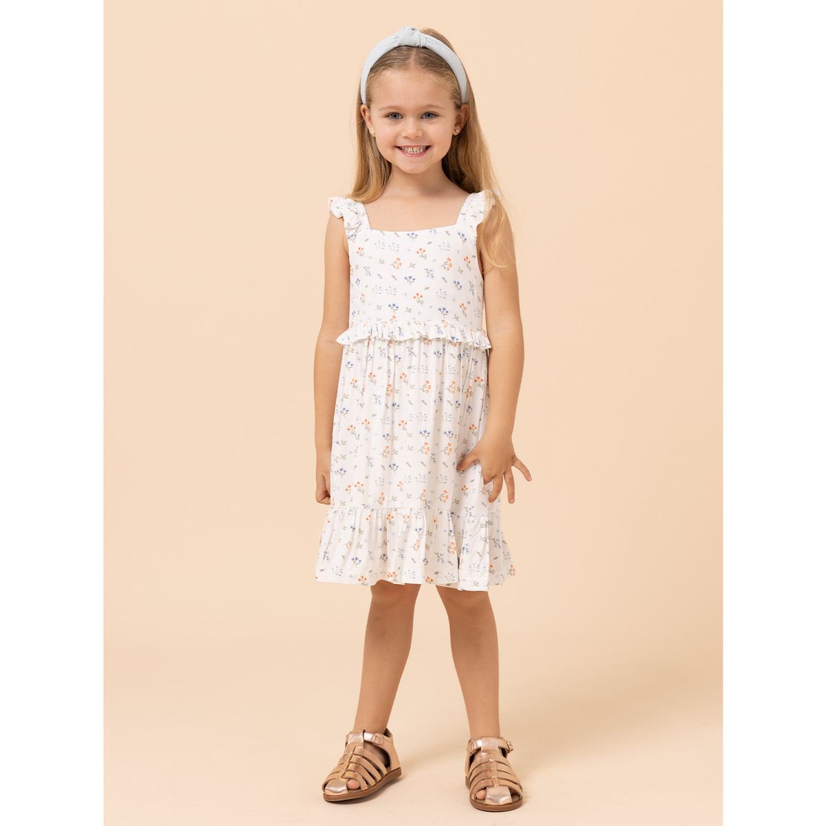 HUSH PUPPIES - Vestido Niña Amelia Blanco HUSH PUPPIES