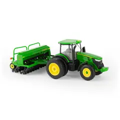 JOHN DEERE - Tractor de juguete ERTL 7215R con taladro de granulación 1590 164