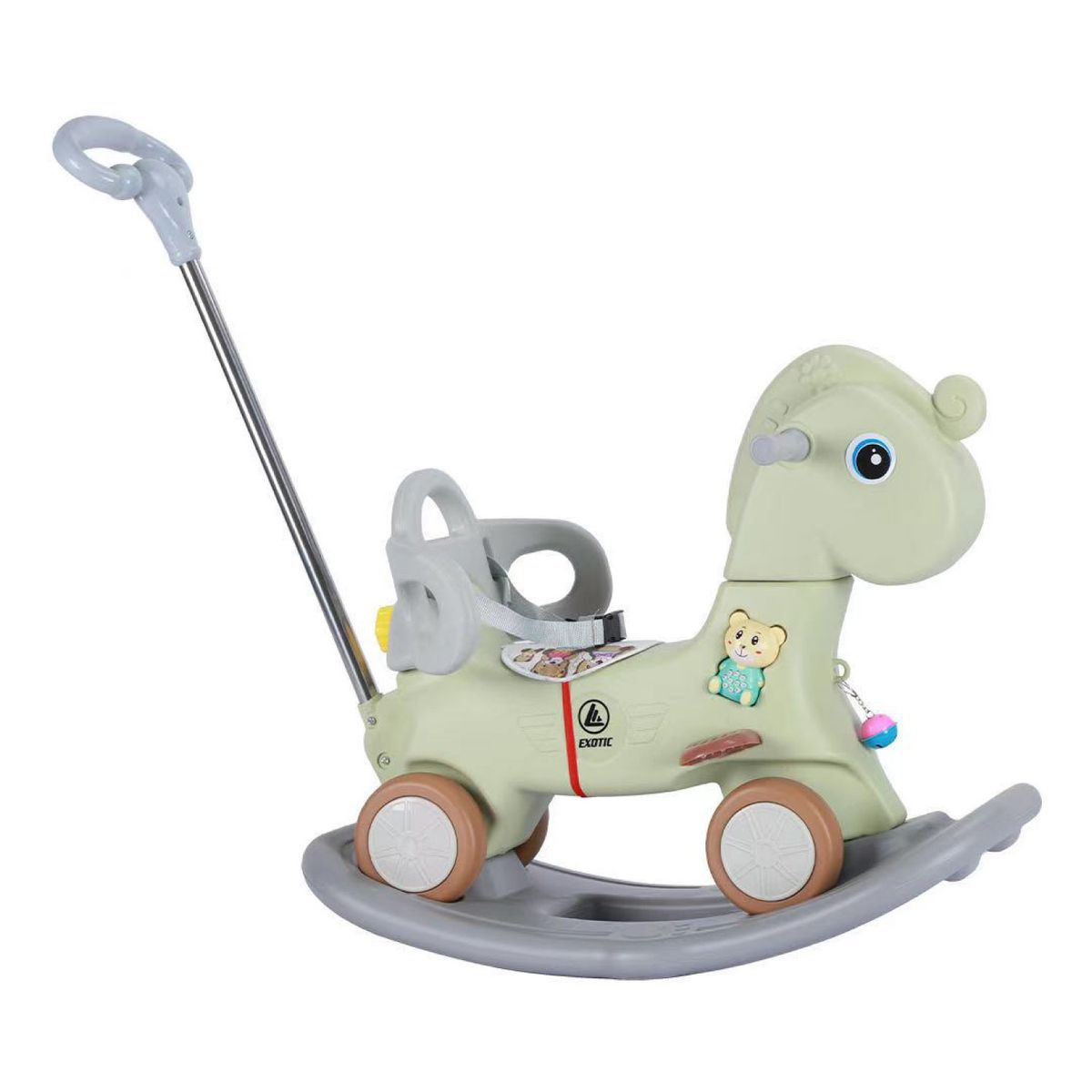 MON PETIT - Mecedora Andador con Mango 2 en 1 Caballito