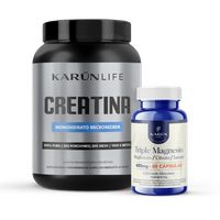Pack Creatina 1kg + Triple Magnesio Karun Life