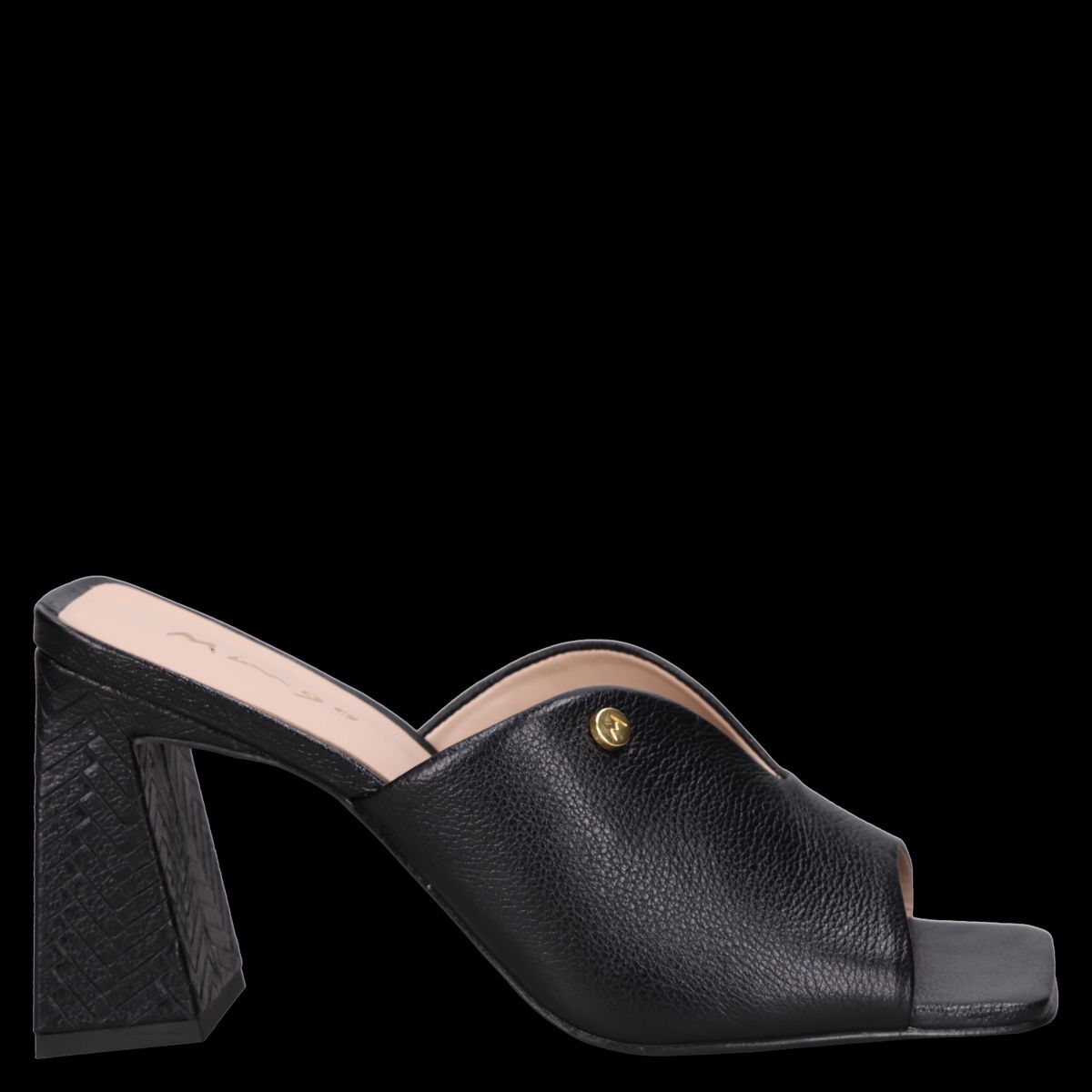 MINGO - Sandalia Mujer Casual Negro Mingo