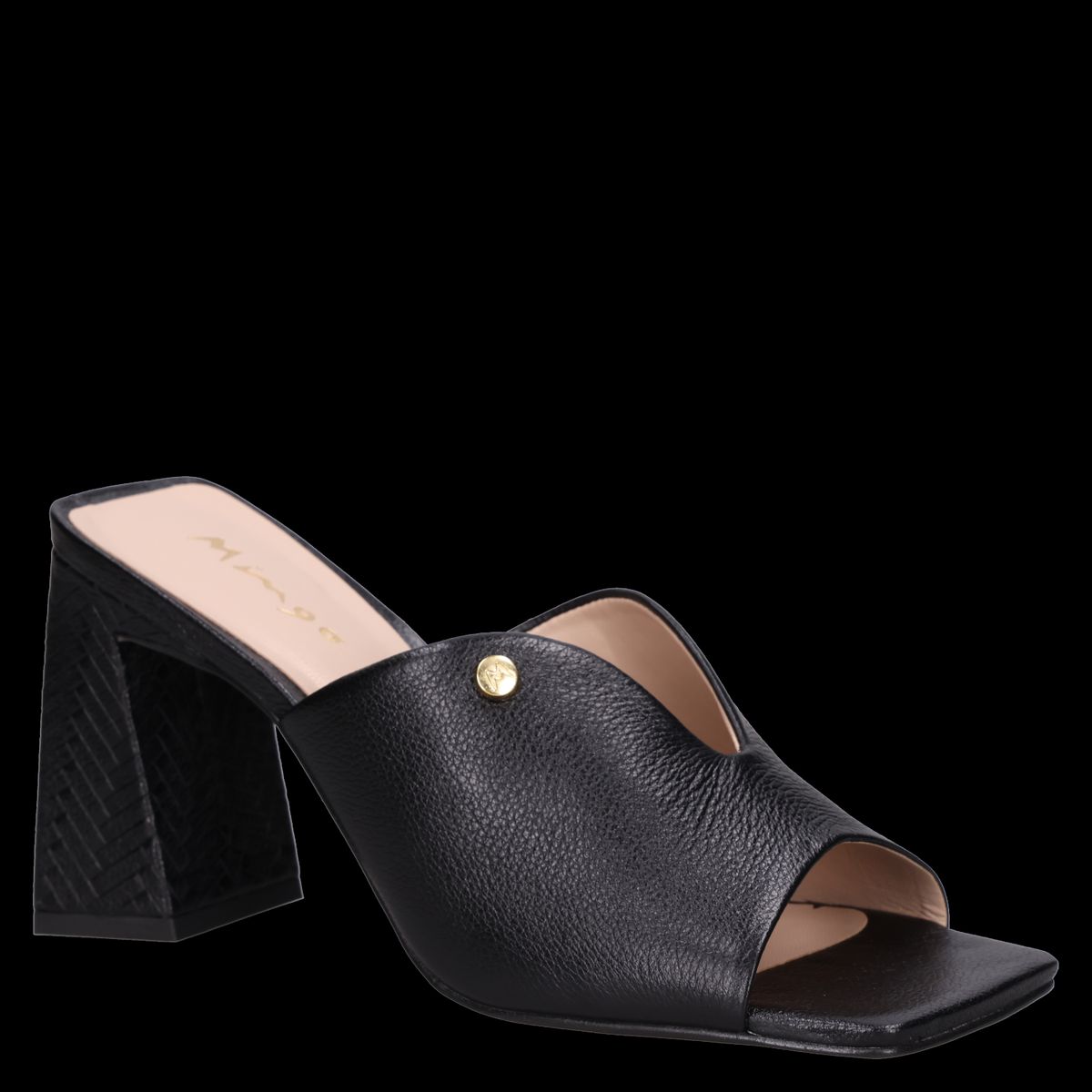 MINGO - Sandalia Mujer Casual Negro Mingo