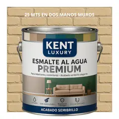 KENT - PINTURA ESMALTE AGUA FACHADAS - SEMIBRILLO - 4L BEIGE