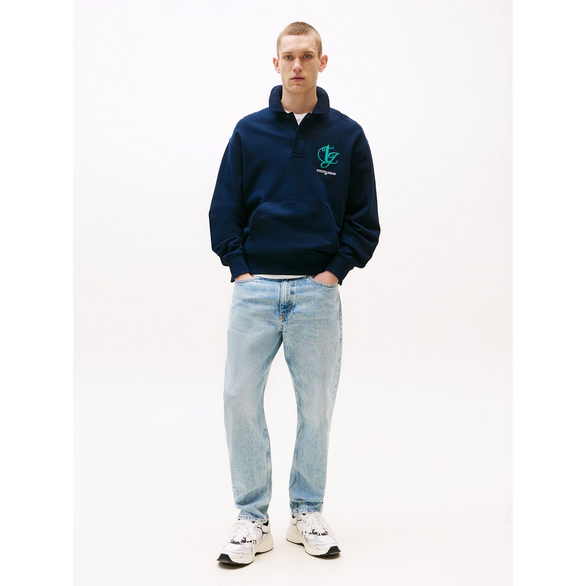 TOMMY HILFIGER - Jeans Isaac De Corte Relaxed Celeste Tommy Jeans