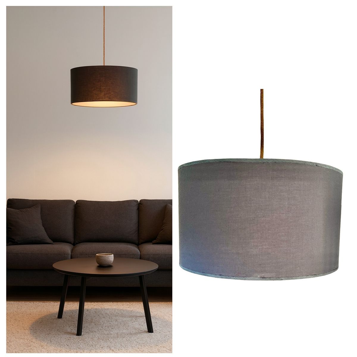 CAROLD STEVENS - Lámpara Colgante Tambor Cielo