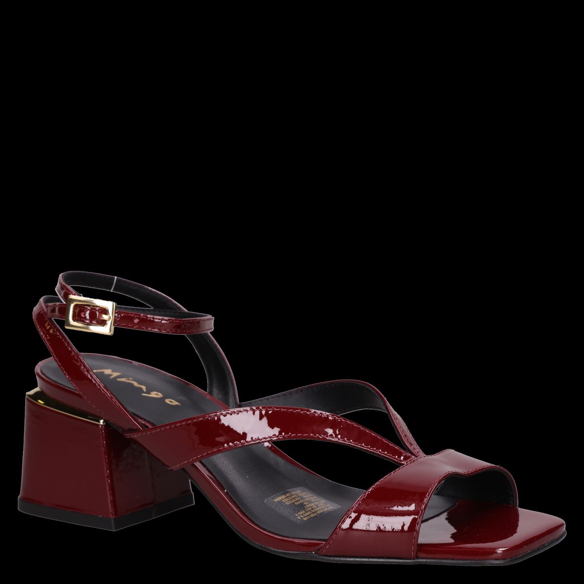 MINGO - Sandalia Mujer Formal Bordó Mingo