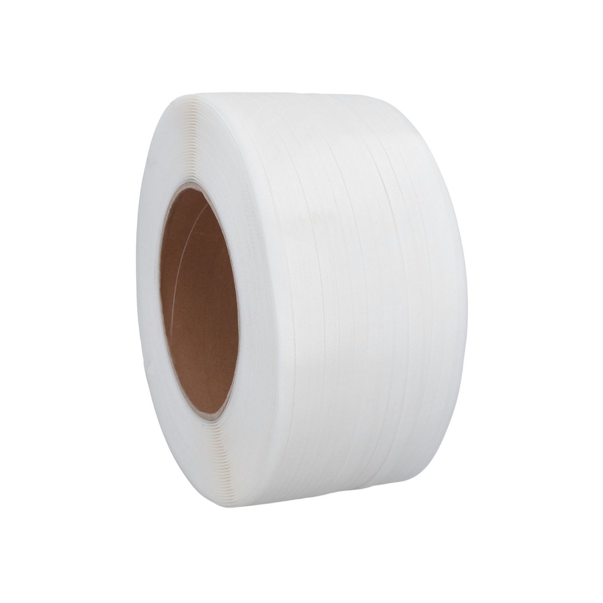GENERICO - Zuncho Plástico PP 1/2" 12mm*0,8mm*1.500m Pack Mayorista 1ud - Blanco - Unico