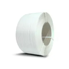 GENERICO - Zuncho Plástico PP 1/2" 12mm*0,8mm*2.500m Pack Mayorista 1ud - Blanco - Tamano unico