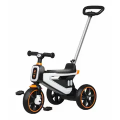 MON PETIT - Triciclo Coche a Pedal 2 en 1 con Mango Desmontable