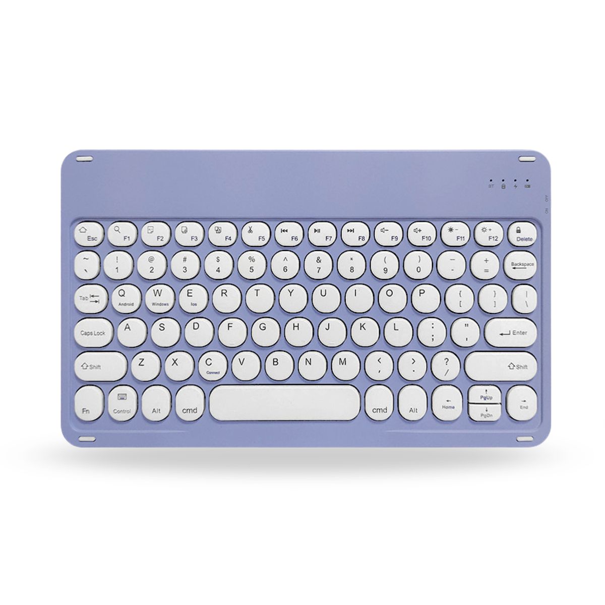 GENERICO - Teclado 2.0 10 " Bluetooth Para Tablet iPad letra Ñ - Morado Oscuro