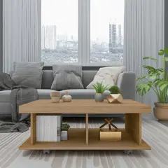 EXIT - Mesa de Centro Rectangular 90x35x59 cm Marrón - Dunas
