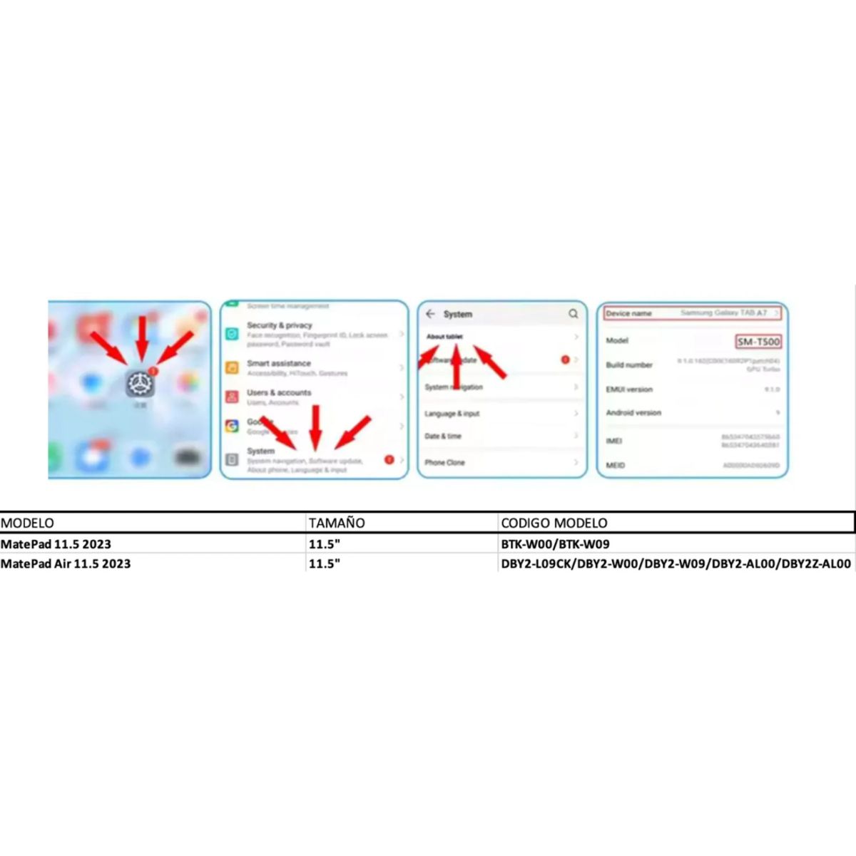 TECNOPALACE - Lámina PaperLike para Huawei MatePad Air 11.5 "