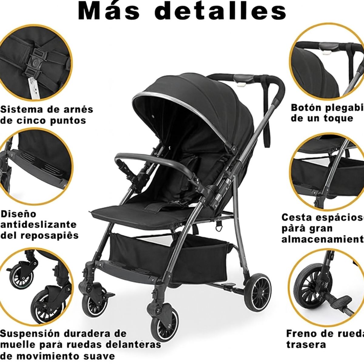 JUGUETERIA ESTELAR - Coche de Paseo Reversible.