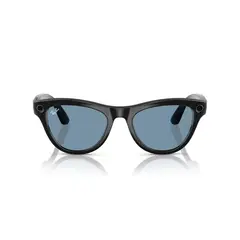 RAY BAN - Ray-Ban Meta Skyler Cristales Azul Claro Marco Negro Brillante - Lentes IA