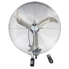 GENERICO - Ventilador Industrial de Muro 30” con Control Remoto