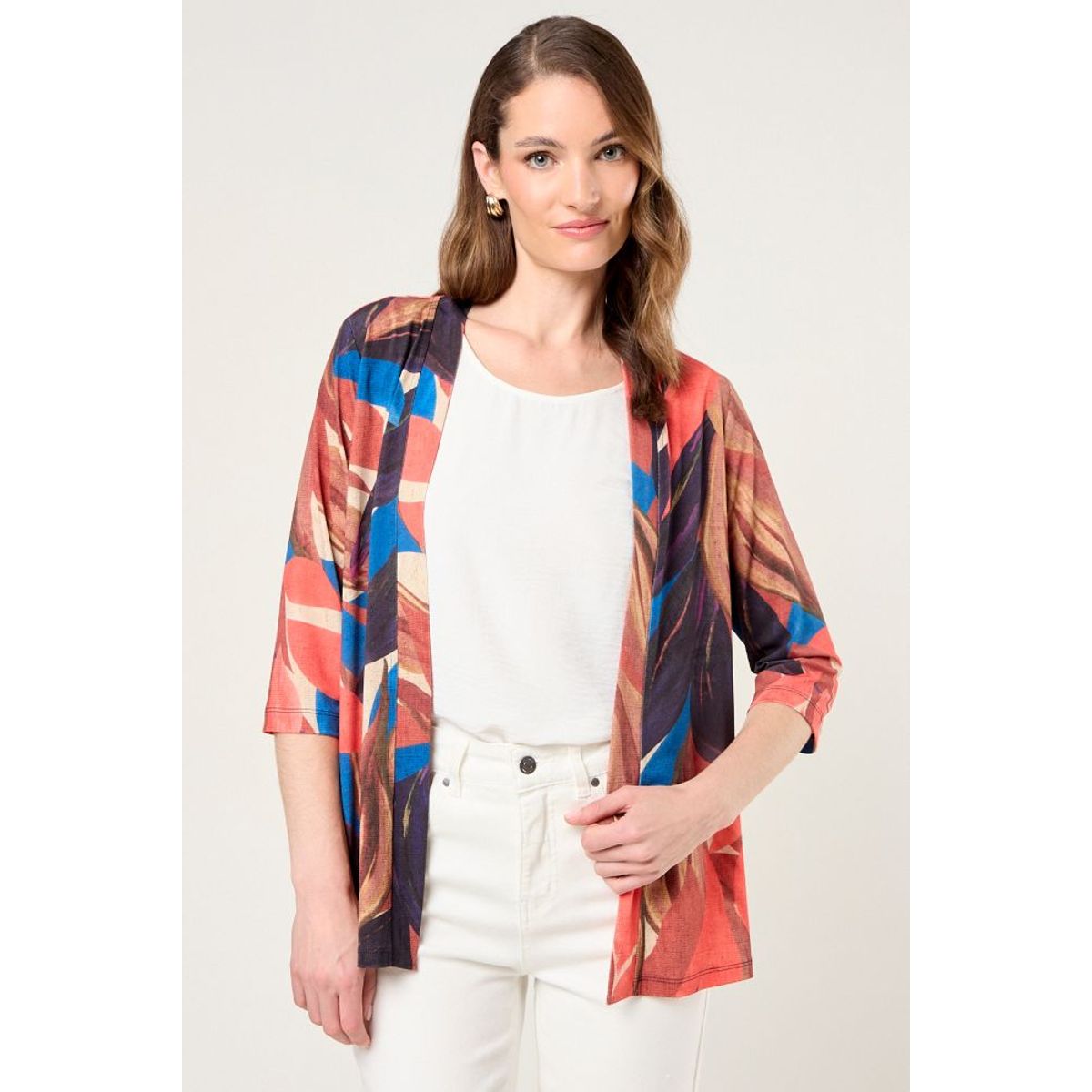 MA GRIFFE - Tapado Estampado Mujer Coral Magriffe