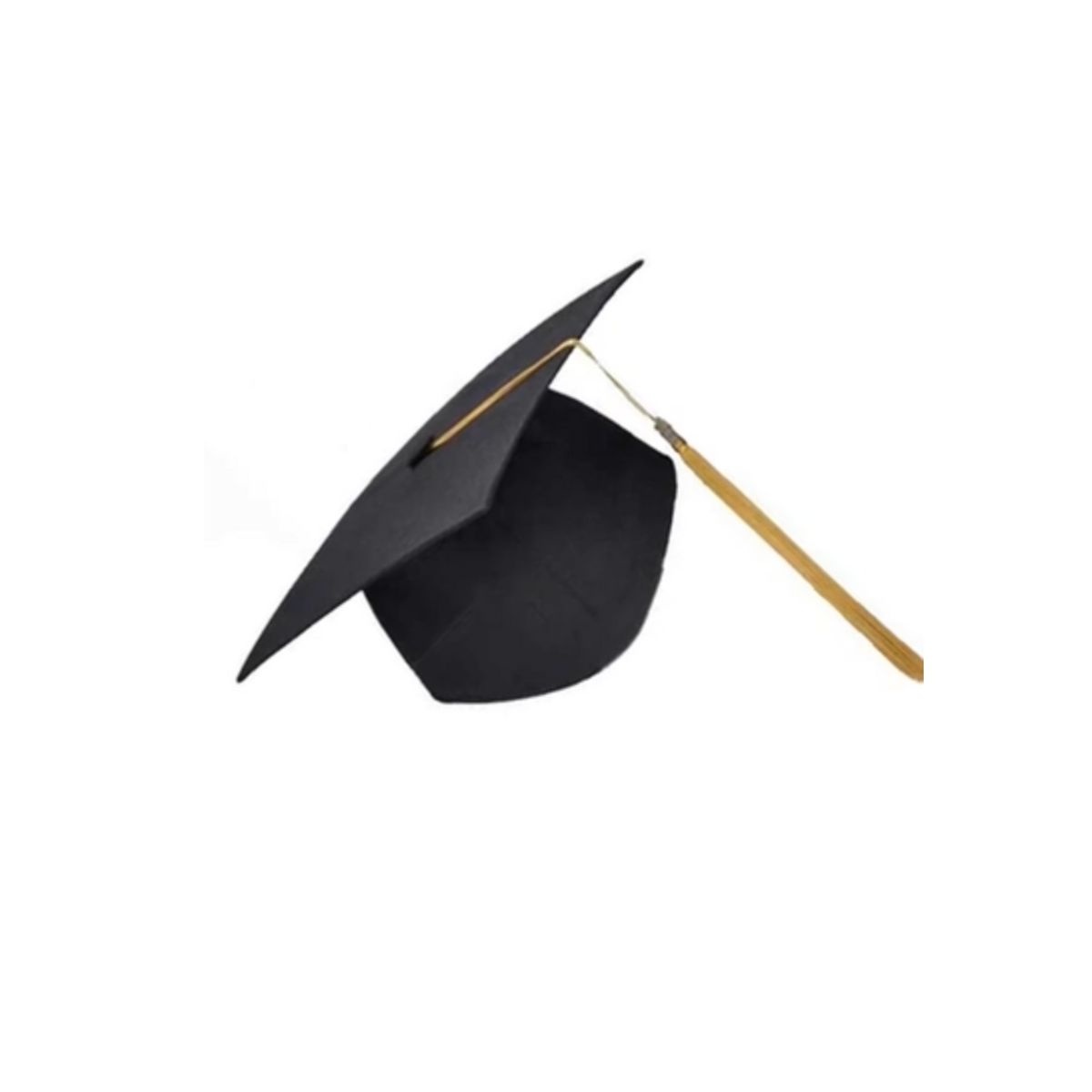 GENERICO - Birrete Para Graduación Infantiles Niño Niñas Negro