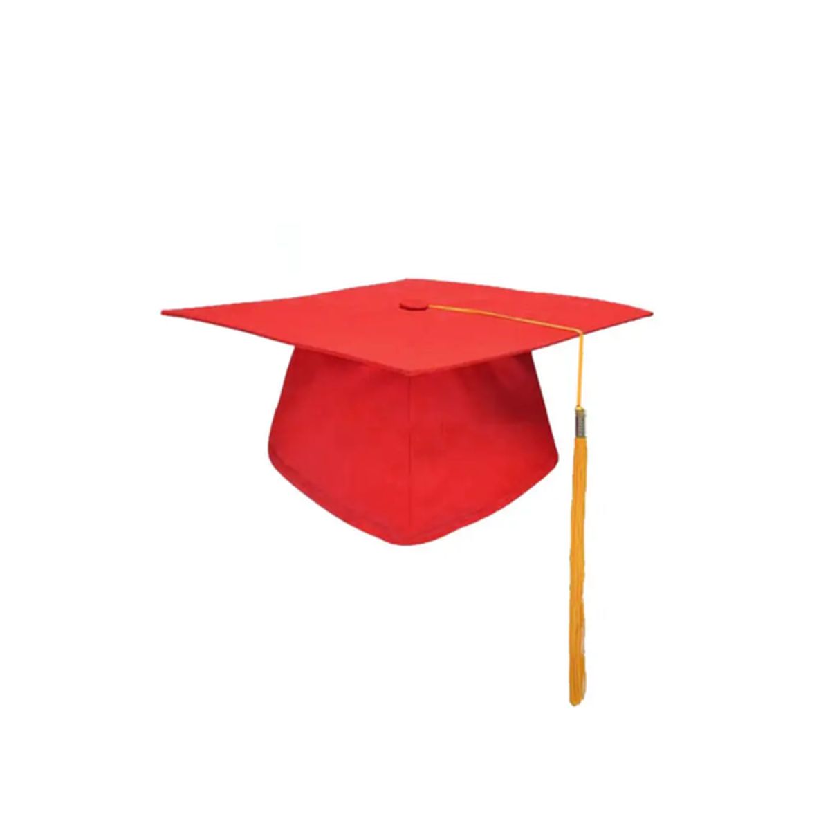 GENERICO - Birrete Para Graduación Infantiles Niño Niñas Rojo