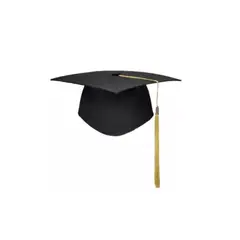 GENERICO - Birrete Para Graduación Adulto Negro