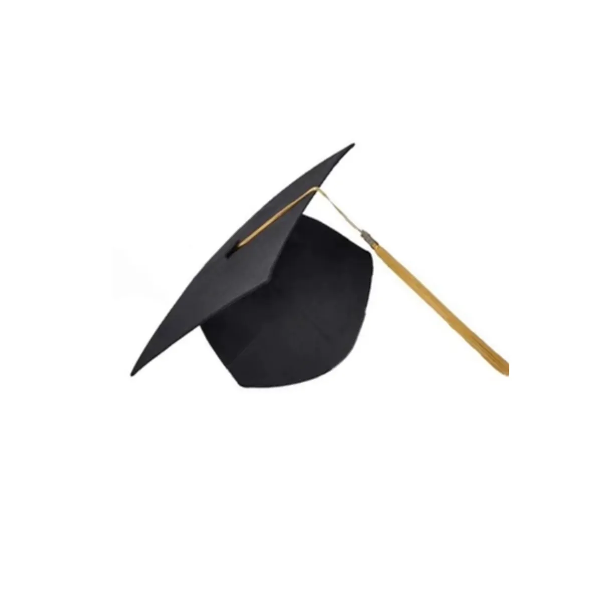 GENERICO - Birrete Para Graduación Infantiles Niño Niñas Negro