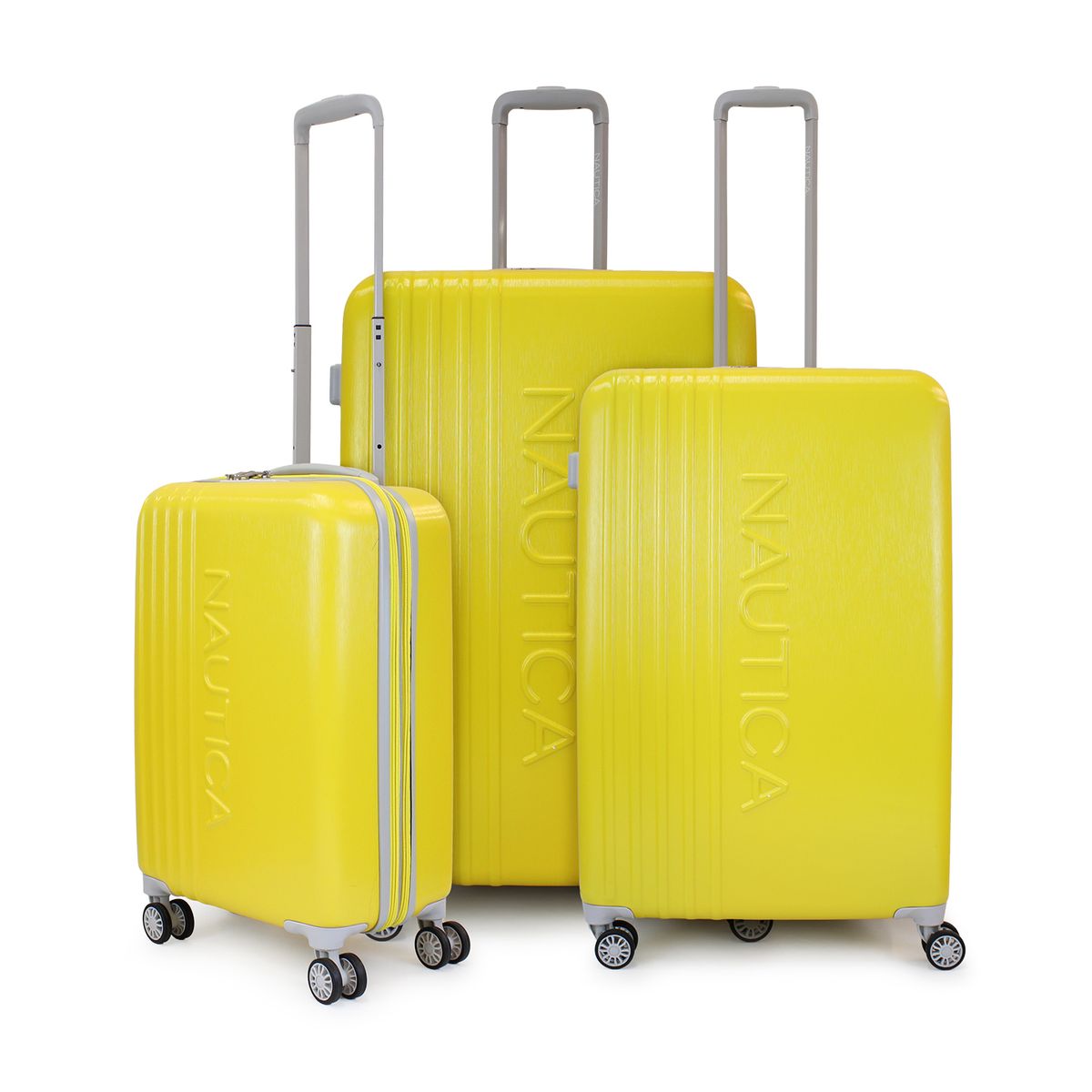 NAUTICA - Set de 3 maletas S+M+L Nautica Sumer amarillo
