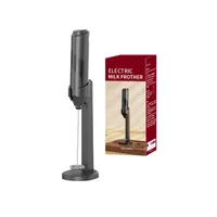 Batidor Espumador De Leche Eléctrico Con Base De Soporte