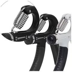 DALI - Hand Grip Ergonómico Ajustable 560 kg Ejercitador de Mano Gris