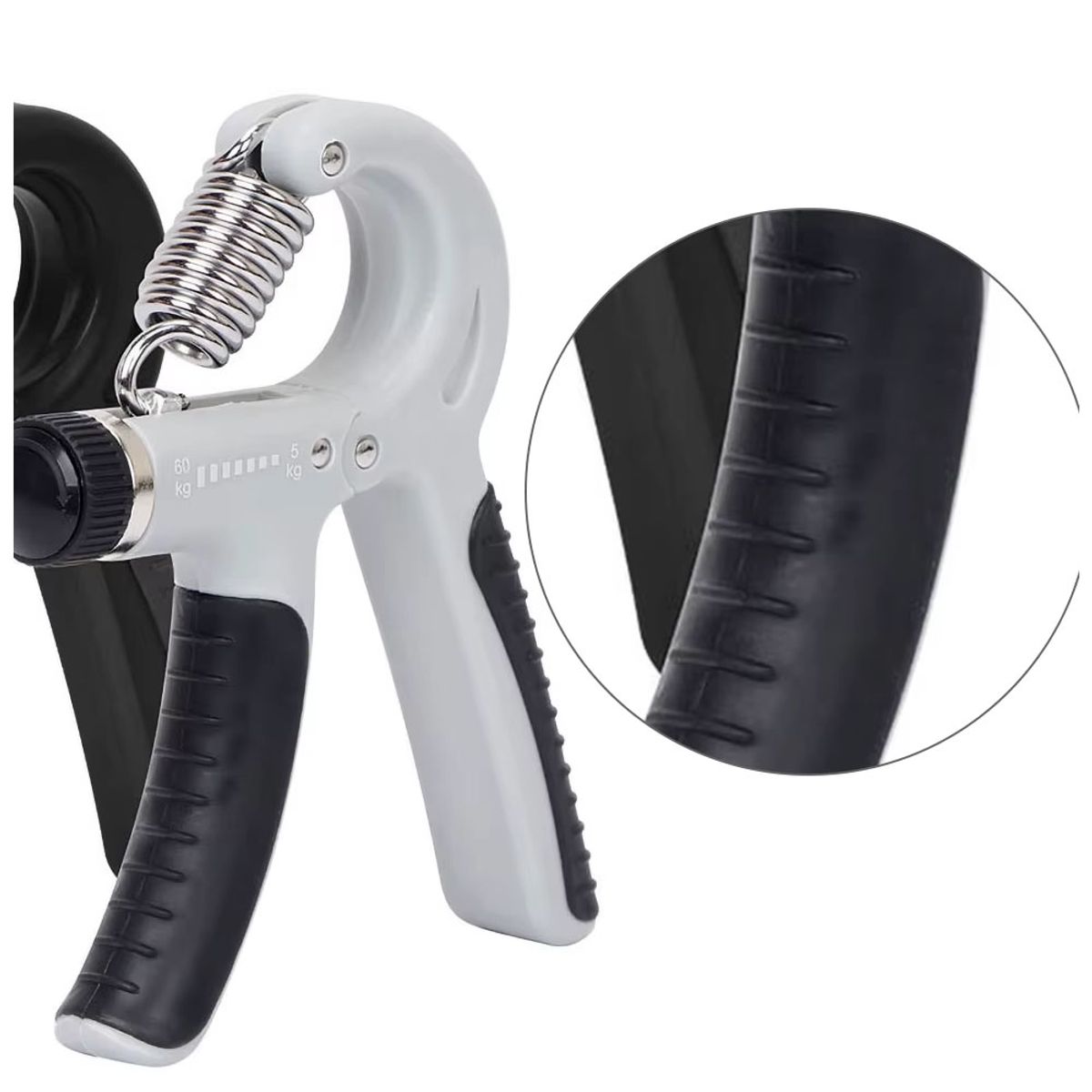 DALI - Hand Grip Ergonómico Ajustable 560 kg  Ejercitador de Mano Gris