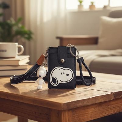 Imagen 2 del producto Monedero Tarjetero Snoopy Peanuts Kawaii + Llavero de Regalo