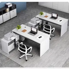 GENERICO - Escritorio en L Oficina 2 Cajones 3 Repisas 140x120x74