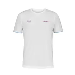 BABOLAT - Polera Crew Neck Tee Juan Lebron Blanca Tenis Padel